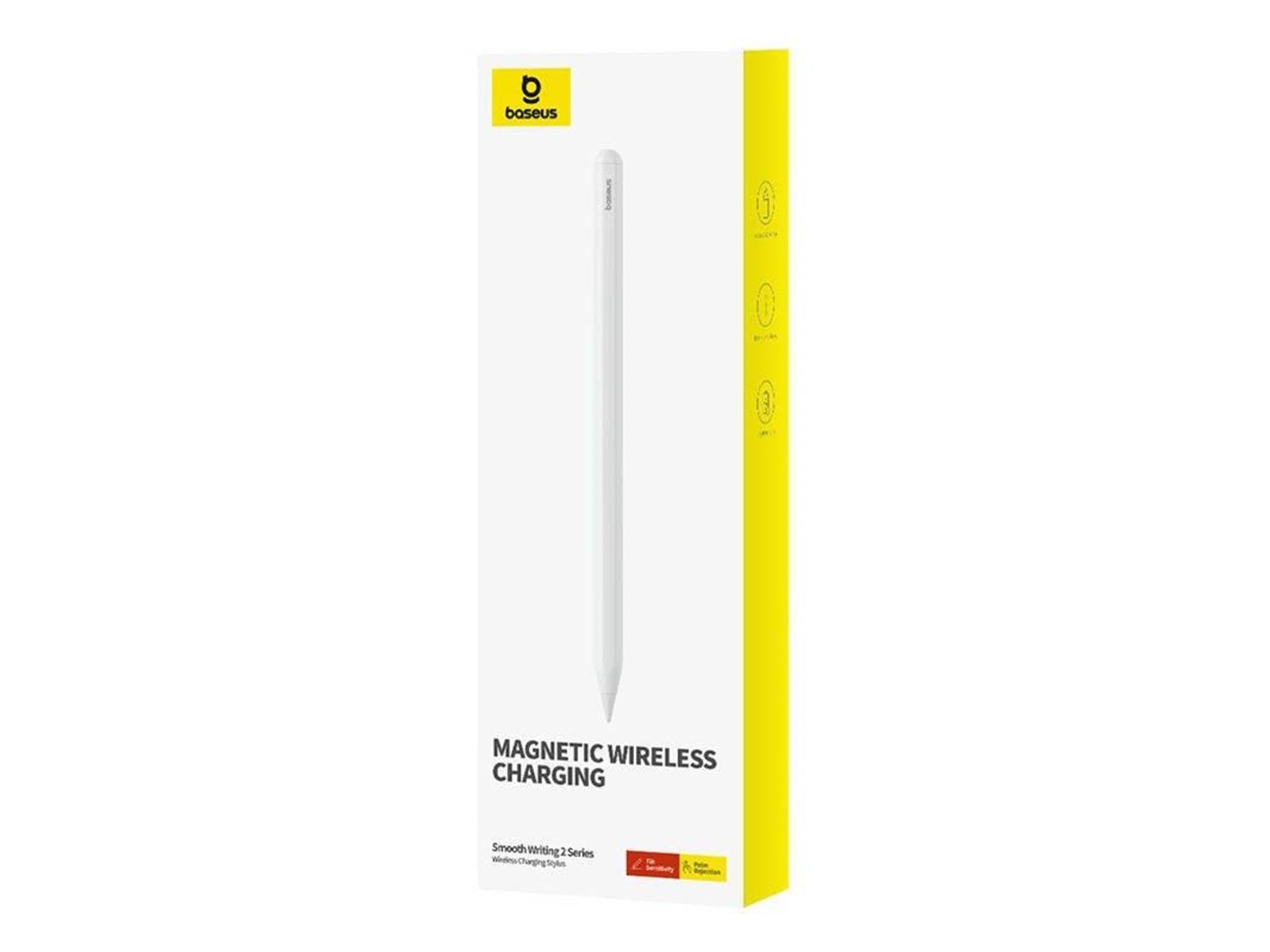 Baseus Active stylus  Smooth Writing Series with wireless charging - White Baseus Active stylus  Smooth Writing Series with wireless charging - White